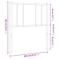 vidaXL Cabecero de metal blanco 100 cm