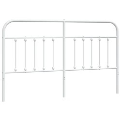 vidaXL Cabecero de metal blanco 160 cm