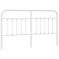 vidaXL Cabecero de metal blanco 160 cm vidaXL Cabecero de metal blanco 160 cm