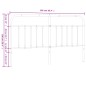 vidaXL Cabecero de metal blanco 160 cm vidaXL Cabecero de metal blanco 160 cm