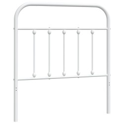 vidaXL Cabecero de metal blanco 90 cm