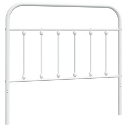 vidaXL Cabecero de metal blanco 107 cm