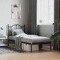 vidaXL Estructura de cama con cabecero metal negro 90x190 cm vidaXL Estructura de cama con cabecero metal negro 90x190 cm