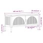 vidaXL Mueble de TV vidrio y acero negro 105x35x50 cm vidaXL Mueble de TV vidrio y acero negro 105x35x50 cm