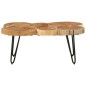 vidaXL Mesa de centro 6 troncos madera maciza acacia 36 cm vidaXL Mesa de centro 6 troncos madera maciza acacia 36 cm