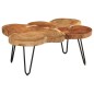 vidaXL Mesa de centro 6 troncos madera maciza acacia 36 cm vidaXL Mesa de centro 6 troncos madera maciza acacia 36 cm