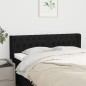 vidaXL Cabecero de tela negro 163x16x78/88 cm vidaXL Cabecero de tela negro 163x16x78/88 cm