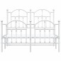vidaXL Estructura cama metal con cabecero y estribo blanco 120x190 cm vidaXL Estructura cama metal con cabecero y estribo blanco 120x190 cm