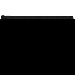 vidaXL Cabecero de tela negro 163x16x78/88 cm