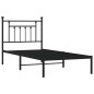 vidaXL Estructura de cama con cabecero metal negro 90x190 cm vidaXL Estructura de cama con cabecero metal negro 90x190 cm