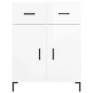 vidaXL Aparador alto madera contrachapada blanco brillo 69,5x34x180 cm vidaXL Aparador alto madera contrachapada blanco brillo 69,5x34x180 cm