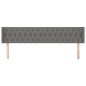 vidaXL Cabecero de tela gris oscuro 183x16x78/88 cm vidaXL Cabecero de tela gris oscuro 183x16x78/88 cm