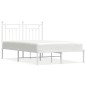 vidaXL Estructura de cama de metal con cabecero blanca 120x190 cm vidaXL Estructura de cama de metal con cabecero blanca 120x190 cm