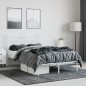 vidaXL Estructura de cama de metal con cabecero blanca 120x190 cm vidaXL Estructura de cama de metal con cabecero blanca 120x190 cm