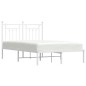 vidaXL Estructura de cama de metal con cabecero blanca 120x190 cm vidaXL Estructura de cama de metal con cabecero blanca 120x190 cm