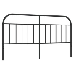 vidaXL Cabecero de metal negro 160 cm
