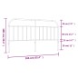 vidaXL Cabecero de metal negro 160 cm vidaXL Cabecero de metal negro 160 cm