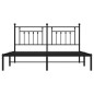 vidaXL Estructura de cama con cabecero metal negro 180x200 cm vidaXL Estructura de cama con cabecero metal negro 180x200 cm