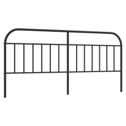 vidaXL Cabecero de metal negro 193 cm