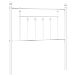 vidaXL Cabecero de metal blanco 80 cm