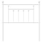 vidaXL Cabecero de metal blanco 80 cm vidaXL Cabecero de metal blanco 80 cm