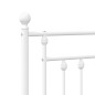 vidaXL Cabecero de metal blanco 80 cm vidaXL Cabecero de metal blanco 80 cm