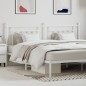 vidaXL Cabecero de metal blanco 200 cm vidaXL Cabecero de metal blanco 200 cm