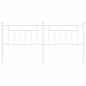 vidaXL Cabecero de metal blanco 200 cm vidaXL Cabecero de metal blanco 200 cm