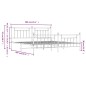vidaXL Estructura cama metal con cabecero y estribo blanco 200x200 cm vidaXL Estructura cama metal con cabecero y estribo blanco 200x200 cm