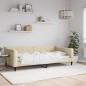 vidaXL Sofá cama tela color crema 100x200 cm vidaXL Sofá cama tela color crema 100x200 cm