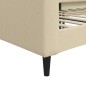 vidaXL Sofá cama tela color crema 100x200 cm vidaXL Sofá cama tela color crema 100x200 cm