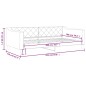 vidaXL Sofá cama tela color crema 100x200 cm vidaXL Sofá cama tela color crema 100x200 cm