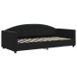 vidaXL Sofá cama terciopelo negro 90x190 cm vidaXL Sofá cama terciopelo negro 90x190 cm