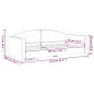 vidaXL Sofá cama terciopelo negro 90x190 cm vidaXL Sofá cama terciopelo negro 90x190 cm