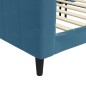 vidaXL Sofá cama terciopelo azul 80x200 cm vidaXL Sofá cama terciopelo azul 80x200 cm