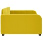 vidaXL Sofá cama terciopelo amarillo 90x200 cm vidaXL Sofá cama terciopelo amarillo 90x200 cm