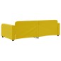 vidaXL Sofá cama terciopelo amarillo 90x200 cm vidaXL Sofá cama terciopelo amarillo 90x200 cm