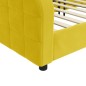 vidaXL Sofá cama terciopelo amarillo 90x200 cm vidaXL Sofá cama terciopelo amarillo 90x200 cm