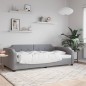 vidaXL Sofá cama tela gris claro 90x190 cm vidaXL Sofá cama tela gris claro 90x190 cm