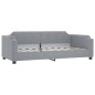 vidaXL Sofá cama tela gris claro 90x190 cm vidaXL Sofá cama tela gris claro 90x190 cm