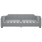 vidaXL Sofá cama tela gris claro 90x190 cm vidaXL Sofá cama tela gris claro 90x190 cm