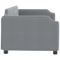 vidaXL Sofá cama tela gris claro 90x190 cm vidaXL Sofá cama tela gris claro 90x190 cm