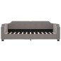 vidaXL Sofá cama tela gris taupe 80x200 cm vidaXL Sofá cama tela gris taupe 80x200 cm