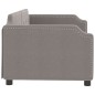 vidaXL Sofá cama tela gris taupe 80x200 cm vidaXL Sofá cama tela gris taupe 80x200 cm