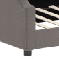 vidaXL Sofá cama tela gris taupe 80x200 cm vidaXL Sofá cama tela gris taupe 80x200 cm