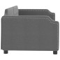 vidaXL Sofá cama tela gris oscuro 80x200 cm vidaXL Sofá cama tela gris oscuro 80x200 cm