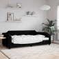 vidaXL Sofá cama tela negro 90x190 cm vidaXL Sofá cama tela negro 90x190 cm