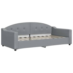 vidaXL Sofá cama tela gris claro 90x190 cm
