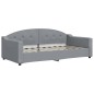 vidaXL Sofá cama tela gris claro 90x190 cm vidaXL Sofá cama tela gris claro 90x190 cm