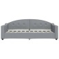 vidaXL Sofá cama tela gris claro 90x190 cm vidaXL Sofá cama tela gris claro 90x190 cm